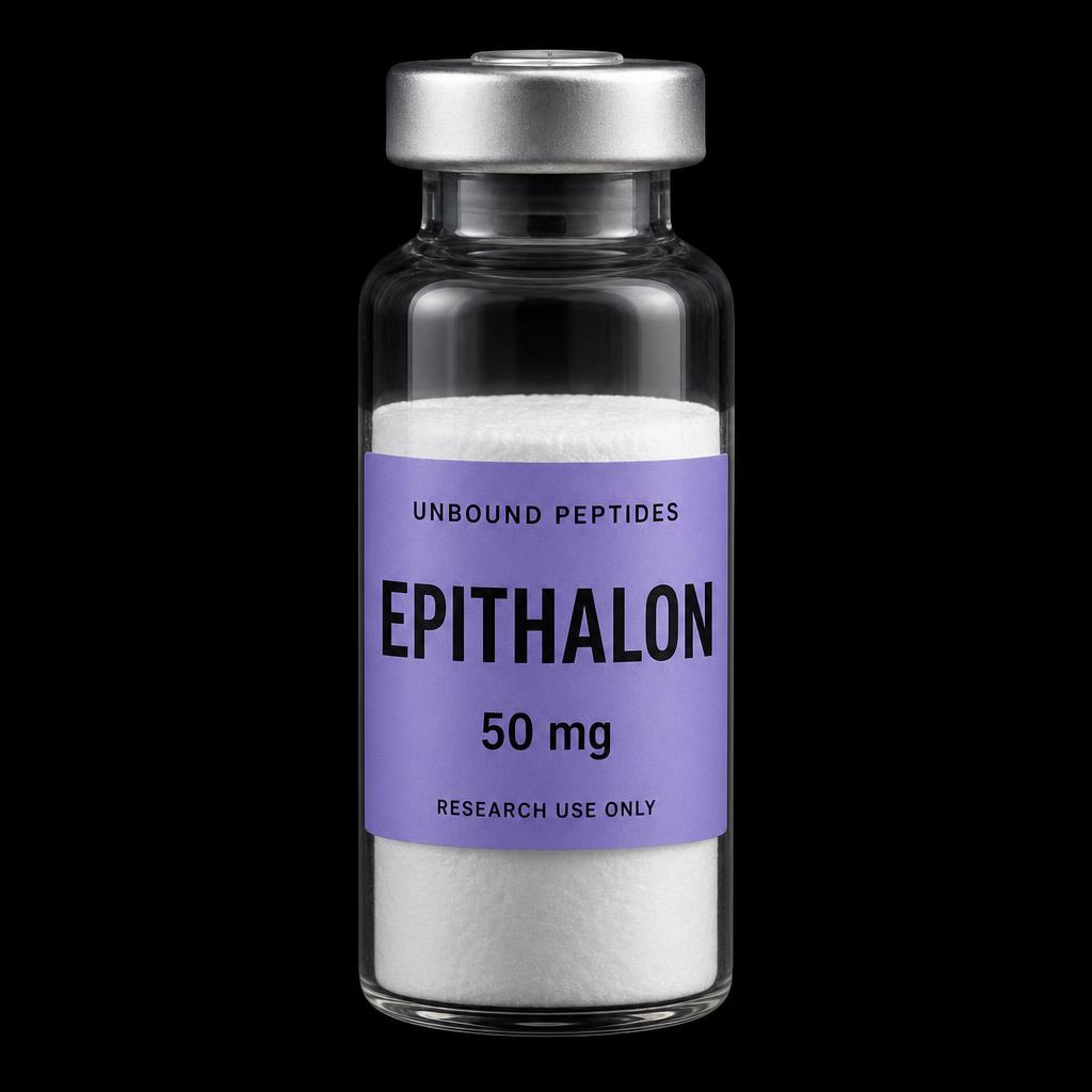 Epithalon 50 mg lyophilized peptide vial