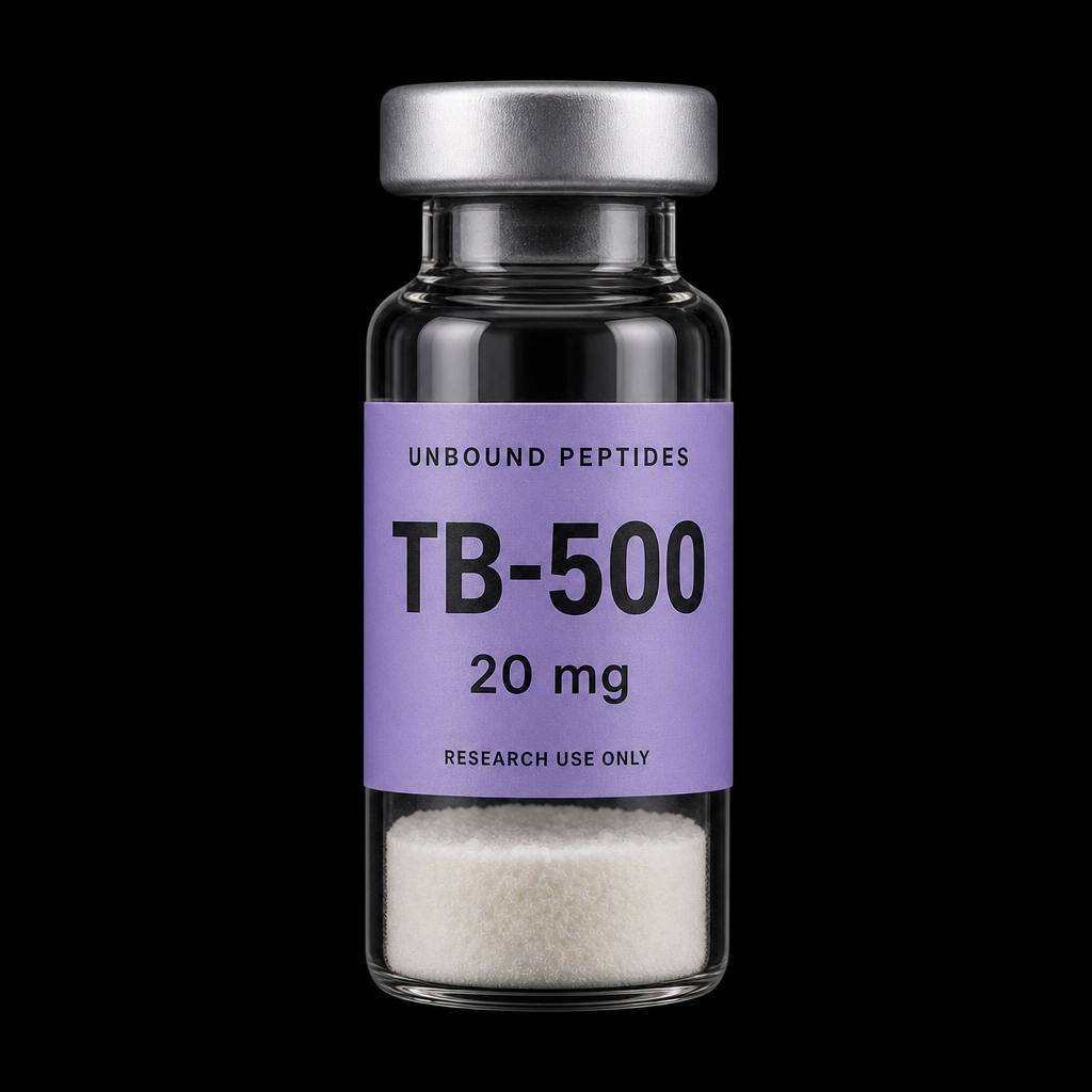 TB-500 20 mg lyophilized peptide vial
